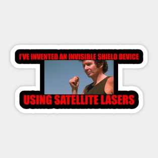 Satellite Lasers Sticker